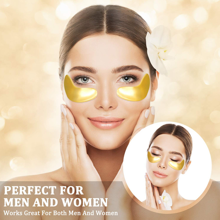 OEM Custom Luxury Gold Eye Bags Anti Aging Collagen Eye Patches Mask