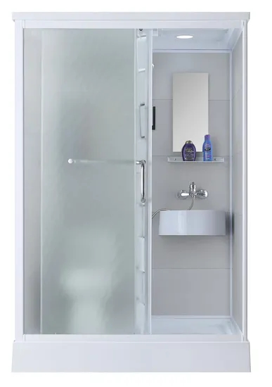 Modern Walk-in Shower Enclosure with Tempered Glass Design