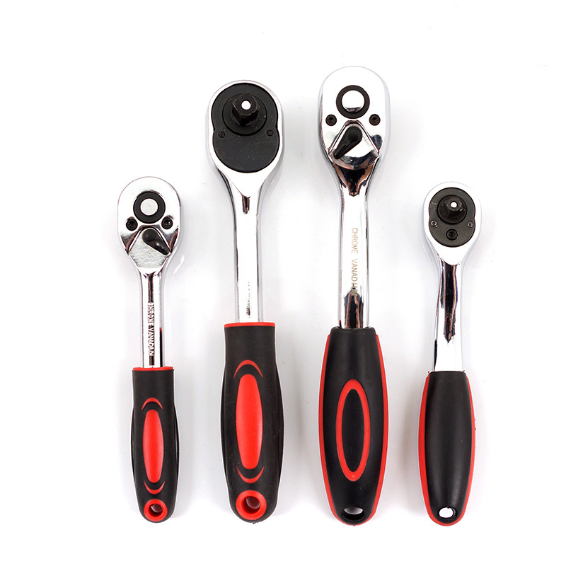 Гаечный ключ трещоточный 1/2 дюйма, 72 зуба, хром