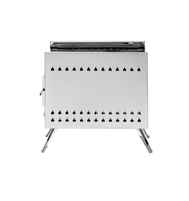 Smokeless Charcoal Beautiful and Easy to Disassemble Outdoor Heating Camping Firewood Sauna Stove Long Tube Tent Firewood Stove