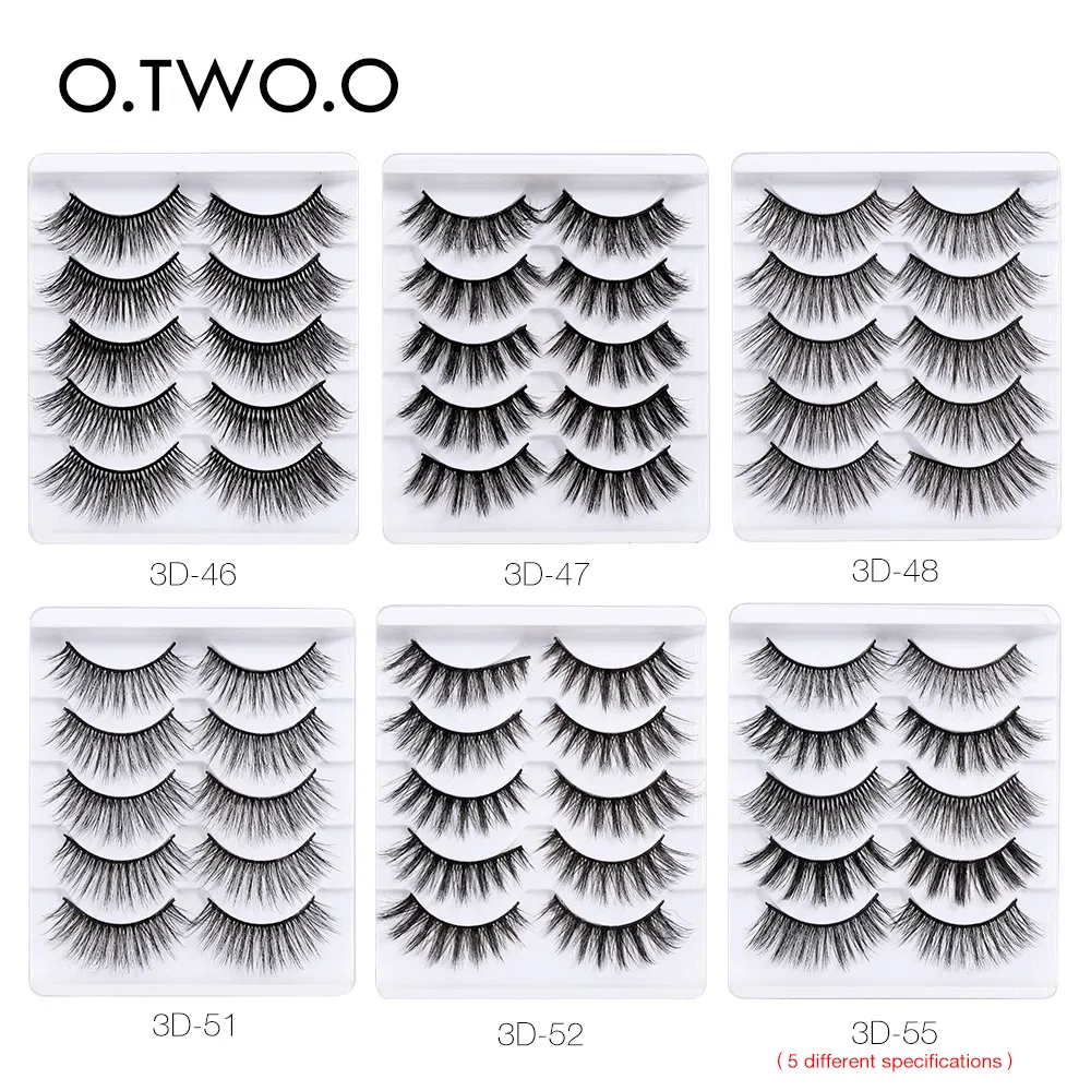 New Product 3D False Eyelashes 5 Pairs of Natural Curly Hair Thick Three-Dimensional Simulation Fake Eyelashes 3D-46