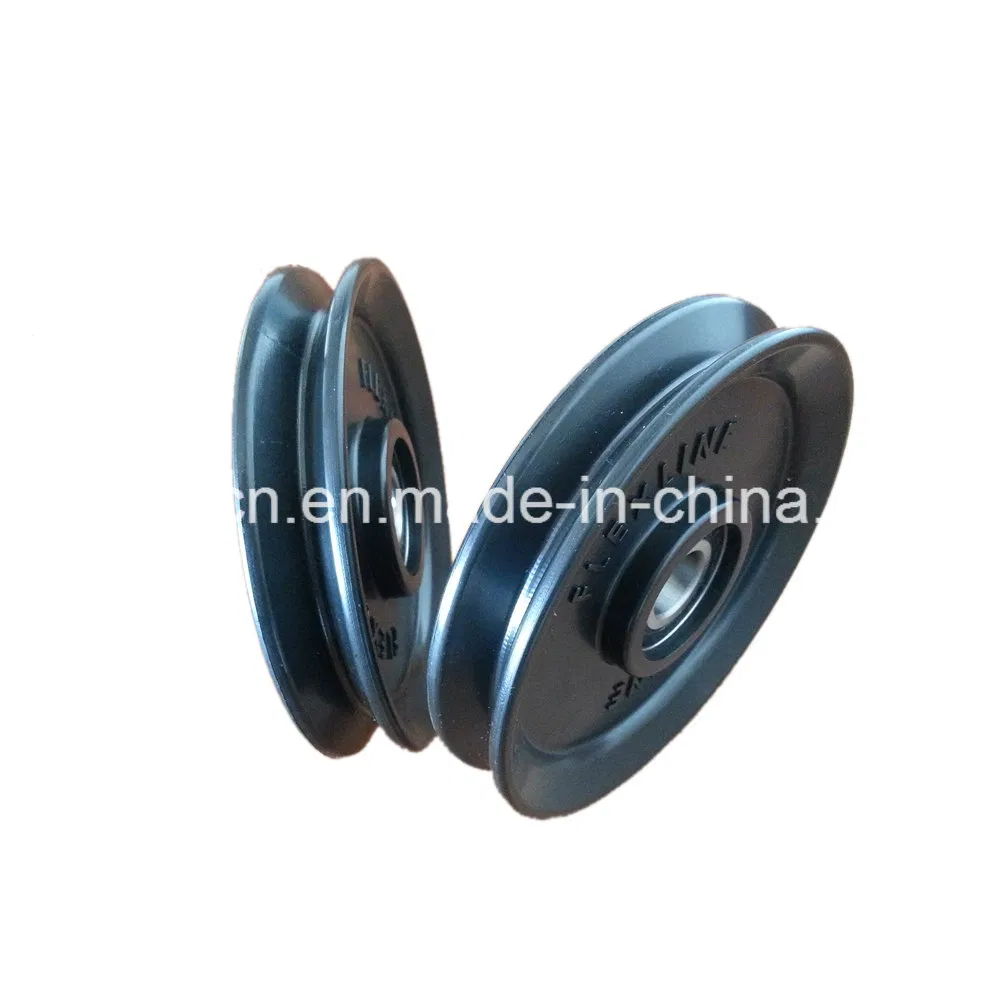 Heavy Duty White Polyurethane PU POM Pulley Wheel with Bearings