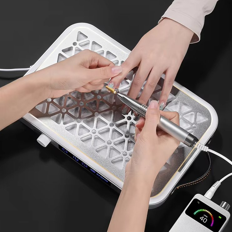 New Double Turbine Nail Dust Collector for Nail Salon Nail Vacuum Cleaner