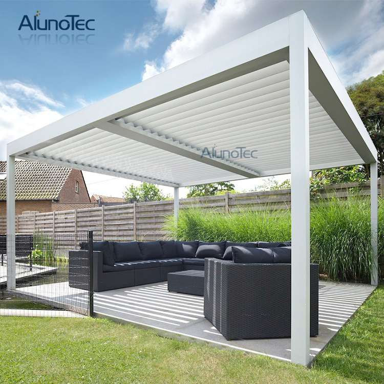 Unique Design Motorized Aluminum Gazebos for Car Shading