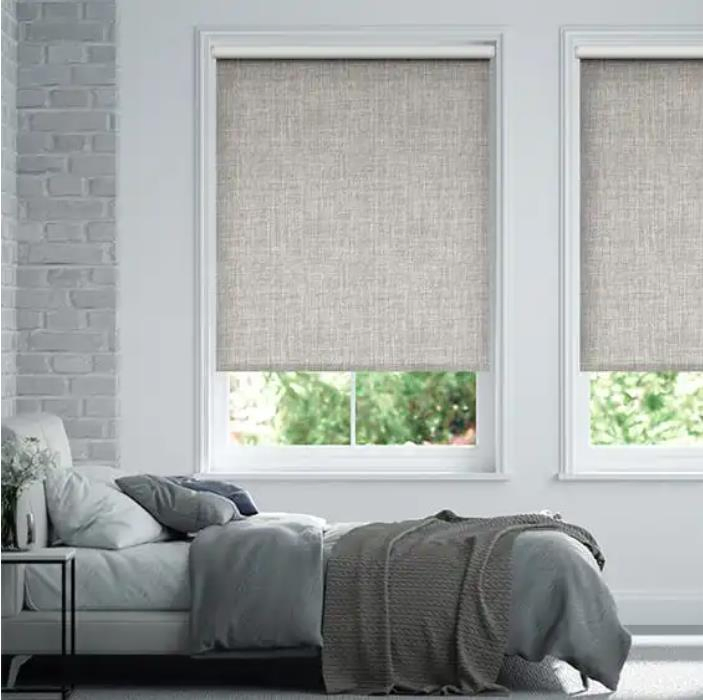 Electric Roll up Screen Curtain Customized Blackout Electric Window Blinds with Motor