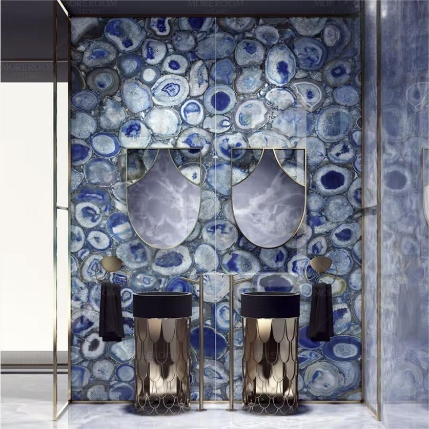 Big Size Sintered Stone Slab Matte Polished Satin Surface Marble Landscape Painting Design for Accounter Top House Hotel Villa