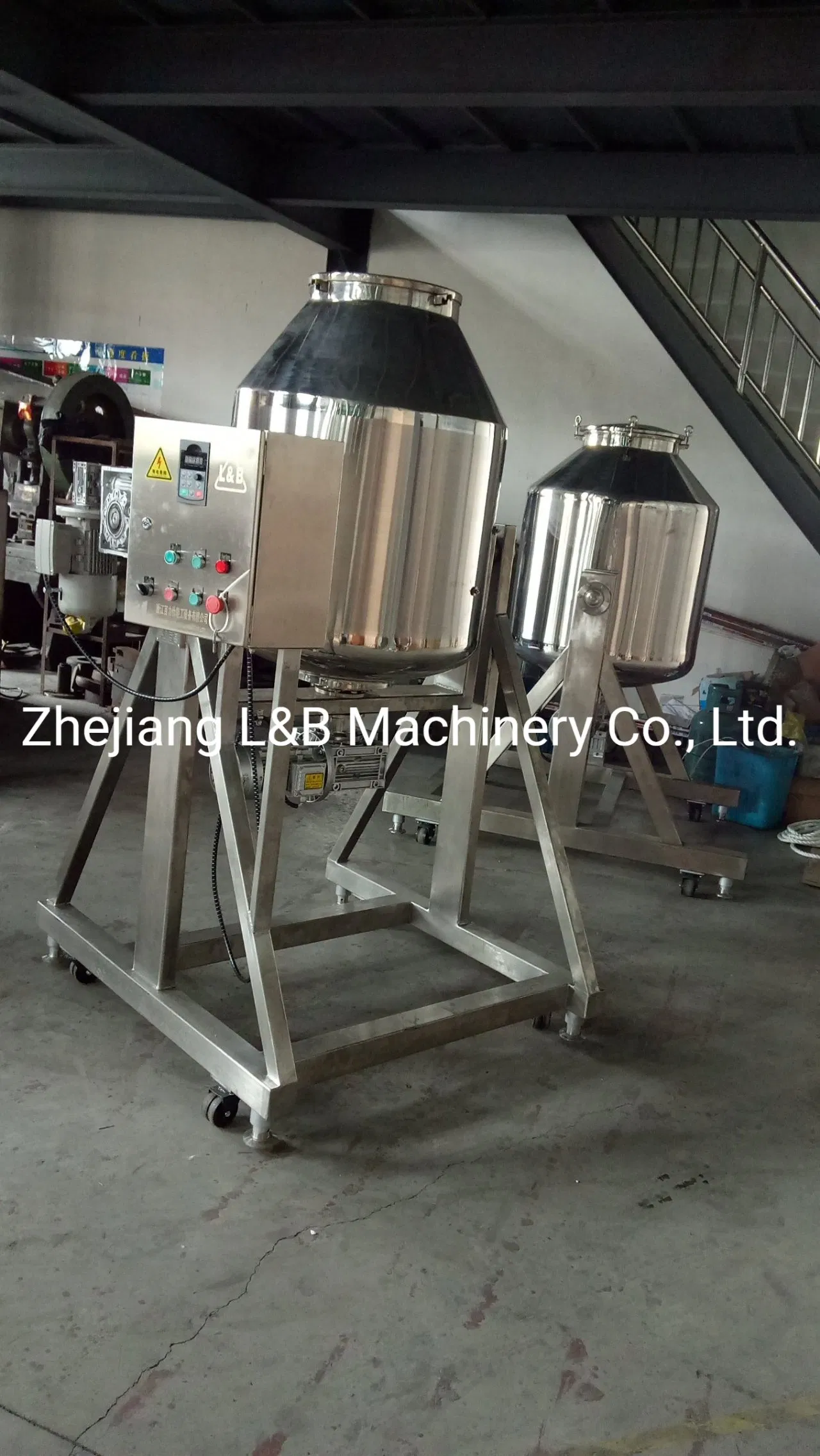 Stainless Rotary Drum Mixer for Granular Mixers/Industrial Food Grade Rotate Drum Mixer