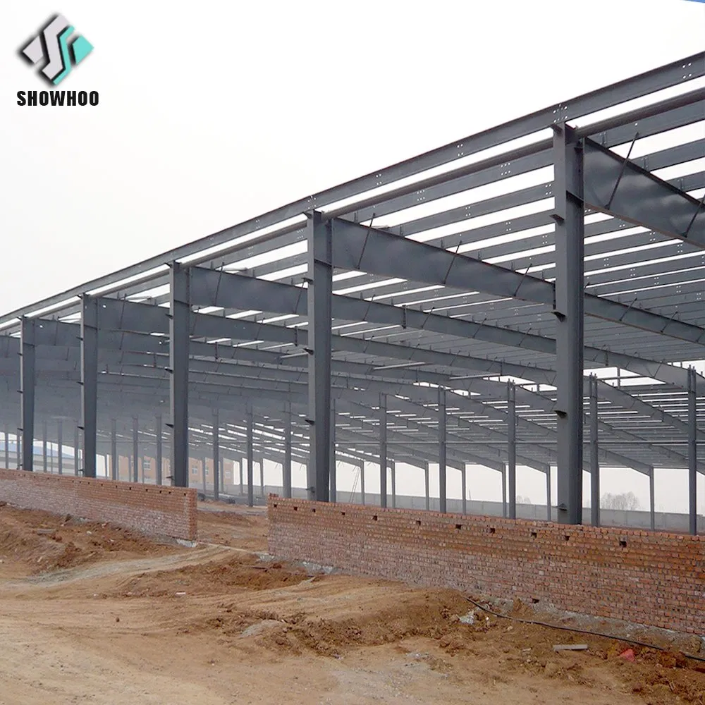 Anti-Seismic H Section Steel Column Galvanized Steel Frame Workshop Structure
