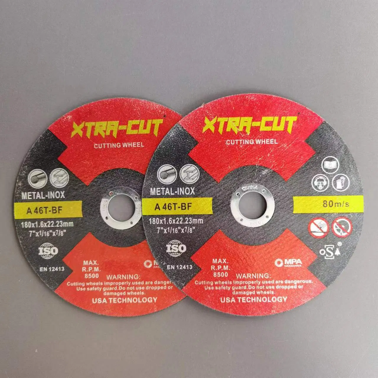 Iron Abrasive Tools 180mm Metal 7inch Cutting Wheel Cut-off Wheel Cutting Disc