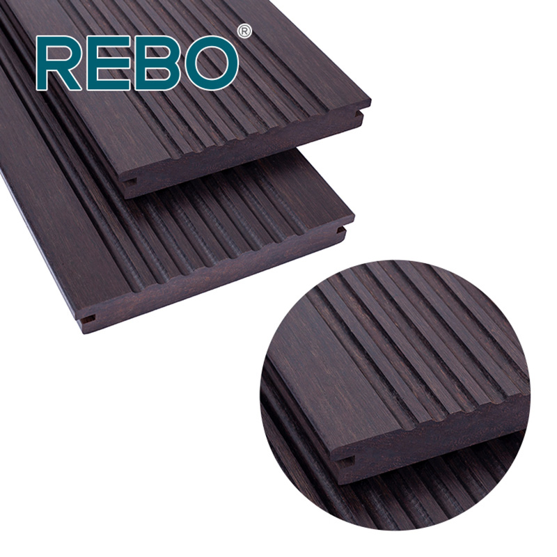 Weather Resistant Eco-Friendly Bamboo Composite Tongue and Groove Timber Decking