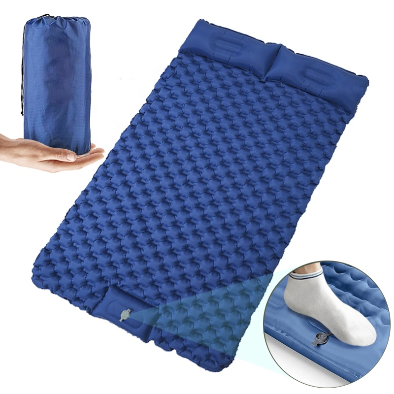 Two-Person Wide Inflatable Sleeping Pad Self-Inflatable Sleeping Pad Camping Mattress