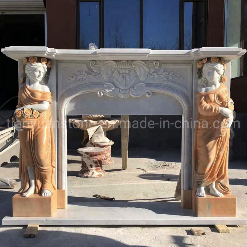 Marble European Style Fireplace