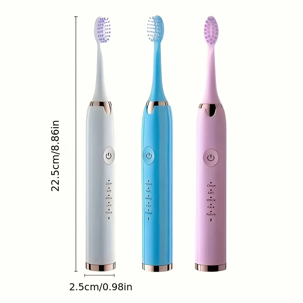 OEM Private Label 5 Modes Rechargeable Automatic Sonic Electric Toothbrush for Adult