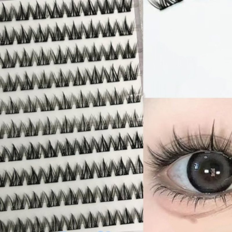 Adorable Rounded, Elongated, Lively, and Voluminous Dog-Eyed False Eyelashes