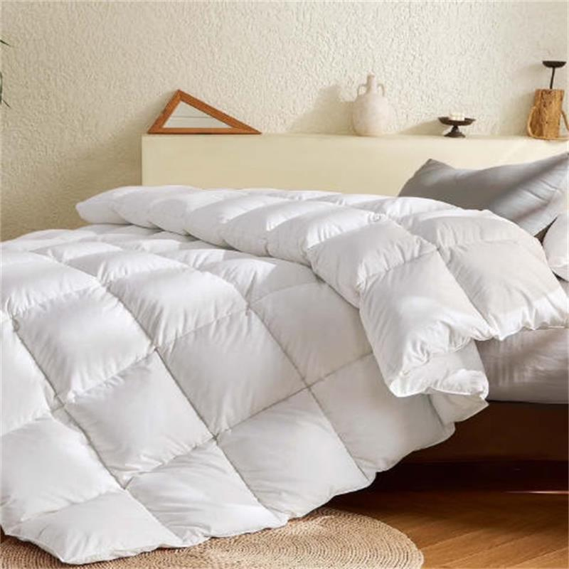 Goose Down Comforter, , Ultra-Soft, Breathable, All Season Hotel Luxury Bedding Comforters, Extra Fluffy White Duvet Insert