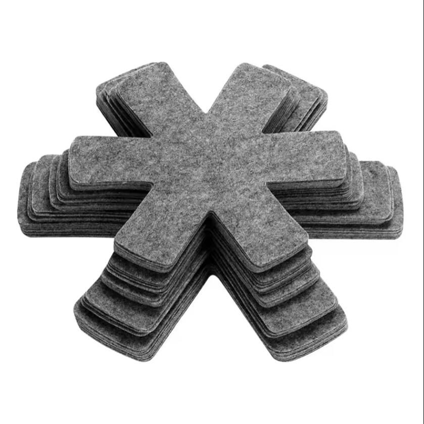 Dishes Saver Recycled Tablemat Bakeware Mats Hot Pad Separators for Stacking Durable Cooking Felt Pot and Pan Protectors