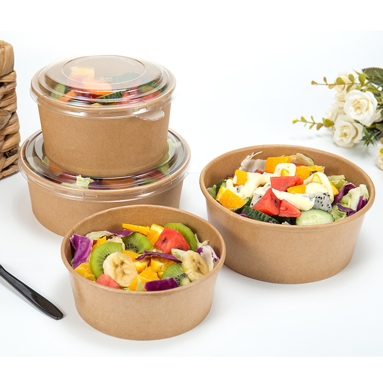 Quick Delivery! Thickened Kraft Paper Bowl Is Hot on The Market, Fast Delivery, Easy to Solve The Packaging Needs