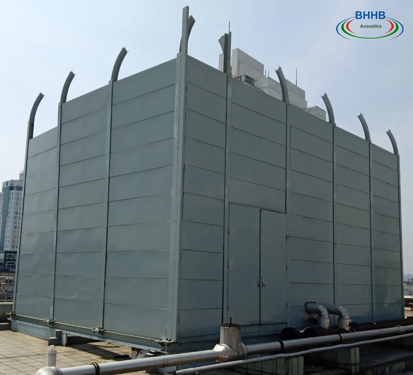 Metal Noise Barriers, Suitable for Outdoor Equipmentsound Insulation Barrimetal Sound Barrier