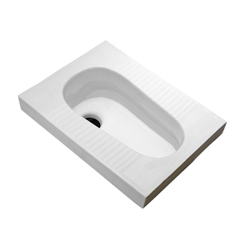 Cheaper Price Water Closet White Squatting Pan Wc Bathroom Ceramic Human Squat Toilet