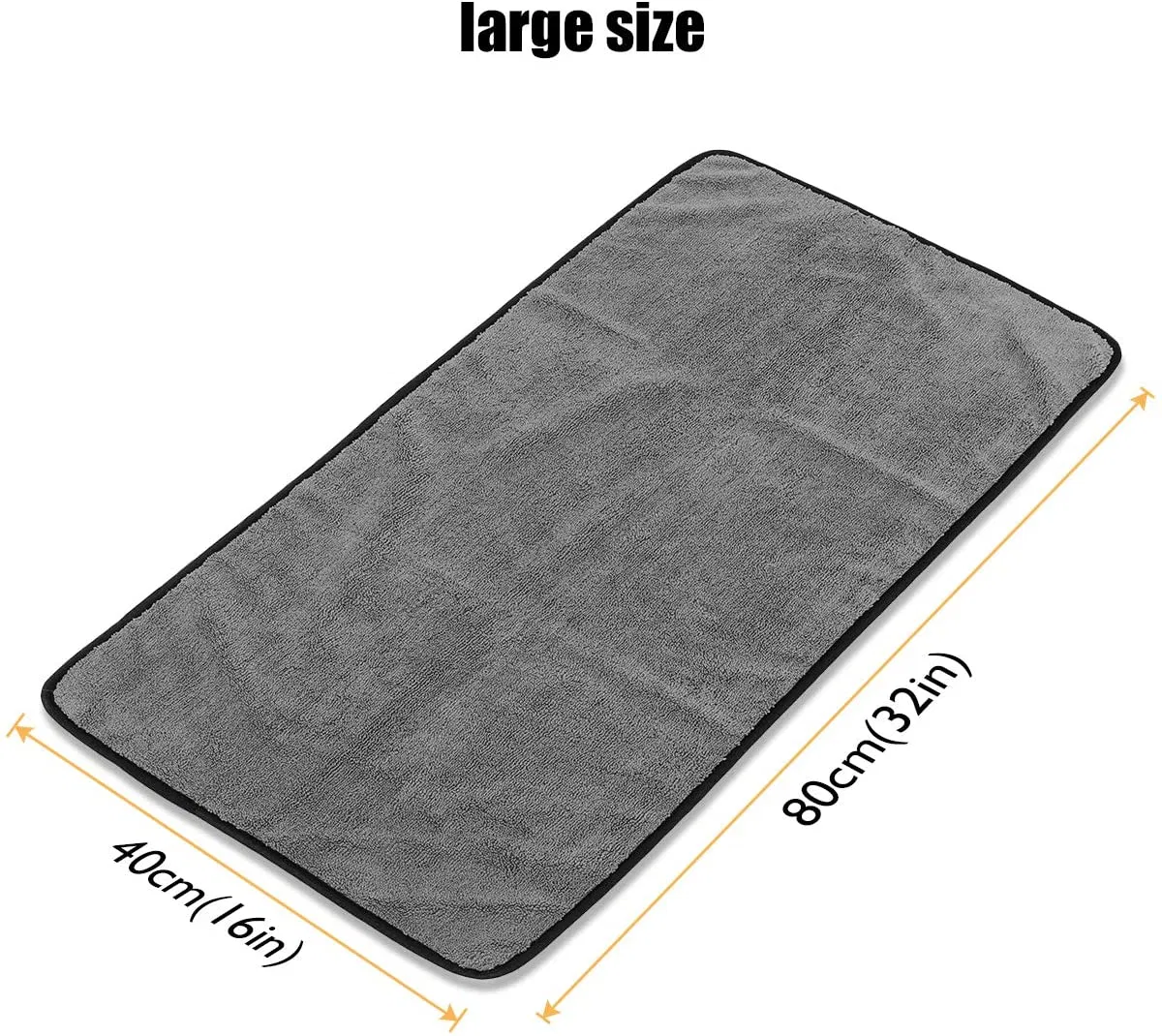 Customized 40X80cm 40X40 320GSM 380GSM Lot of Hand Kitchen Car Cloth Microfiber Yellow Grey Black 32*32 Microfiber Cleaning Cloth 30X40 24PCS Micro Fibre Towel