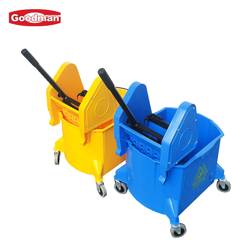 Plastic Single Mop Cleaning Bucket and Wringer 38L