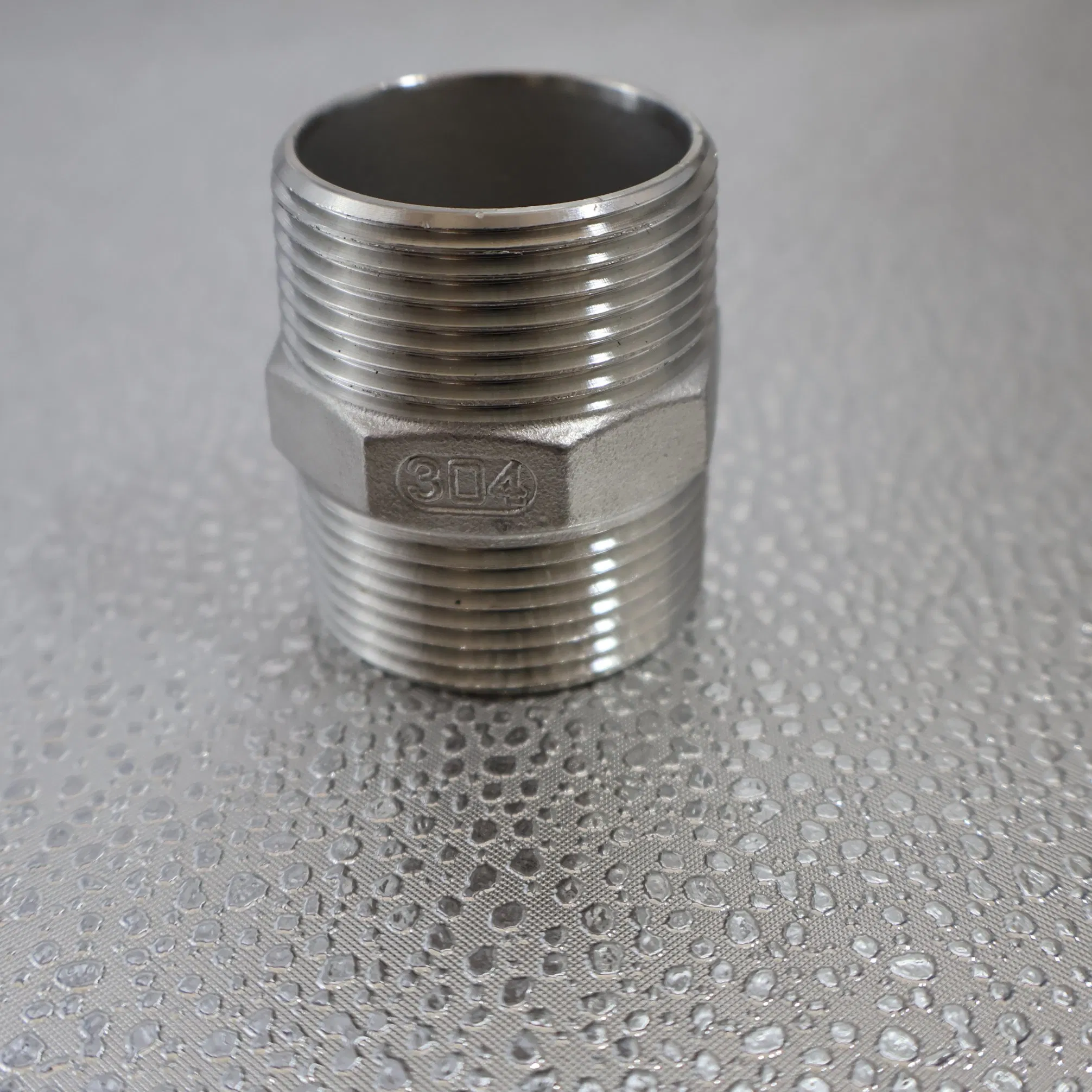 Hot Sale Stainless Steel Pipe Fitting Hex Nipple Thread for Pipeline 304/316