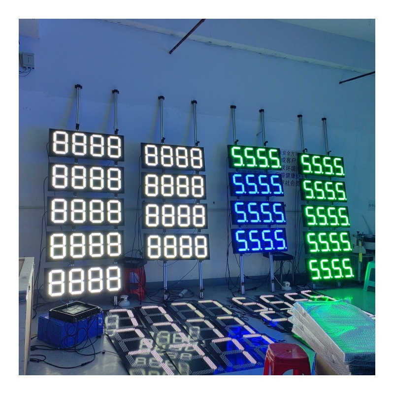 Large Outdoor 7 Segment LED Display 4 Digits Gas Station Price Display for LED Gas Display Gas Station