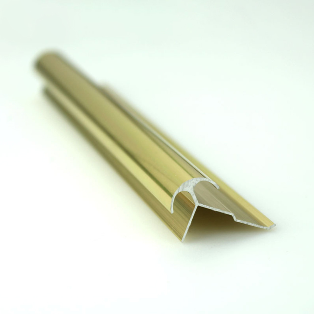 Home Decorative Polished Aluminum Edging Corner Tile Trim Strip