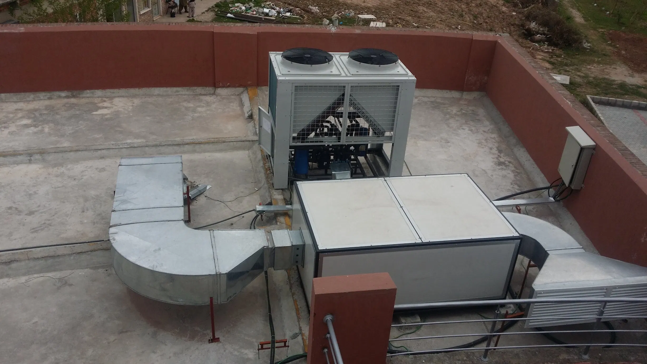 China Factory Hospital Medical Hygenic Pharmacutial Dx Ahu Horizontal Vertical Fresh Air Dehumidifier Heat Recovery HEPA Modular Type Air Handling Unit