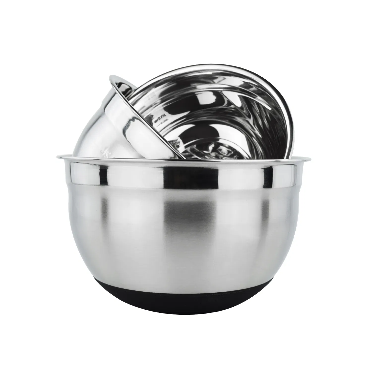 Korean Salad Bowl 304 201 Stainless Steel Silicone Base Bowl