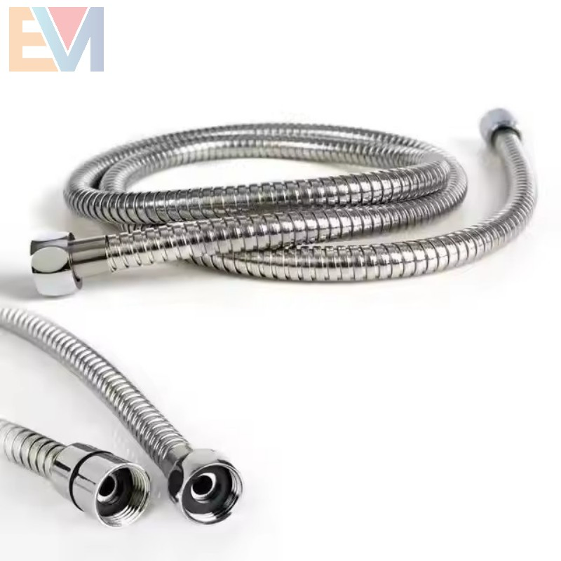 Bathroom Accessories Flexible 1.5m Chrome Stainless Steel Handheld Shower Hose
