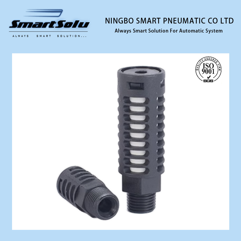 Пневматический быстросъемный глушитель с наружной резьбой