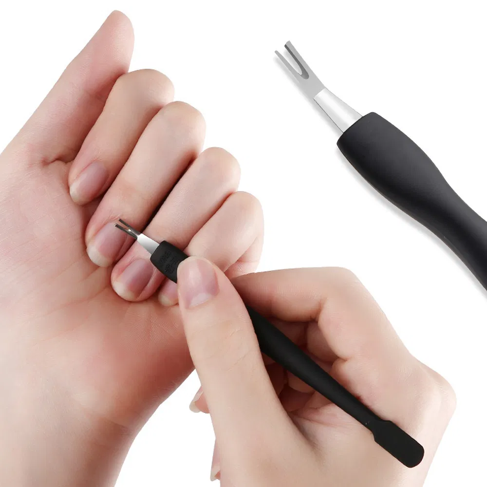 Professional Nail Art Cuticle Pusher Manicure Supplies Products Callus Remover Double End Dead Skin Fork