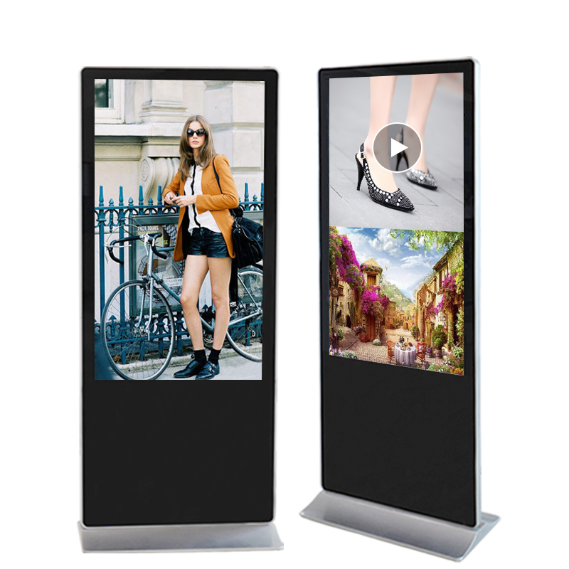 Floor Standing 43 Inch Android Video LCD Advertising Player Sinage Display Kiosk Totem Digital Touch Screen Signage Display