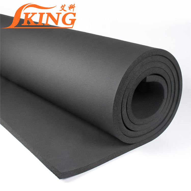 Closed Cell Elastomeric NBR Foam Rolls Rubber Insulation Board 25mm