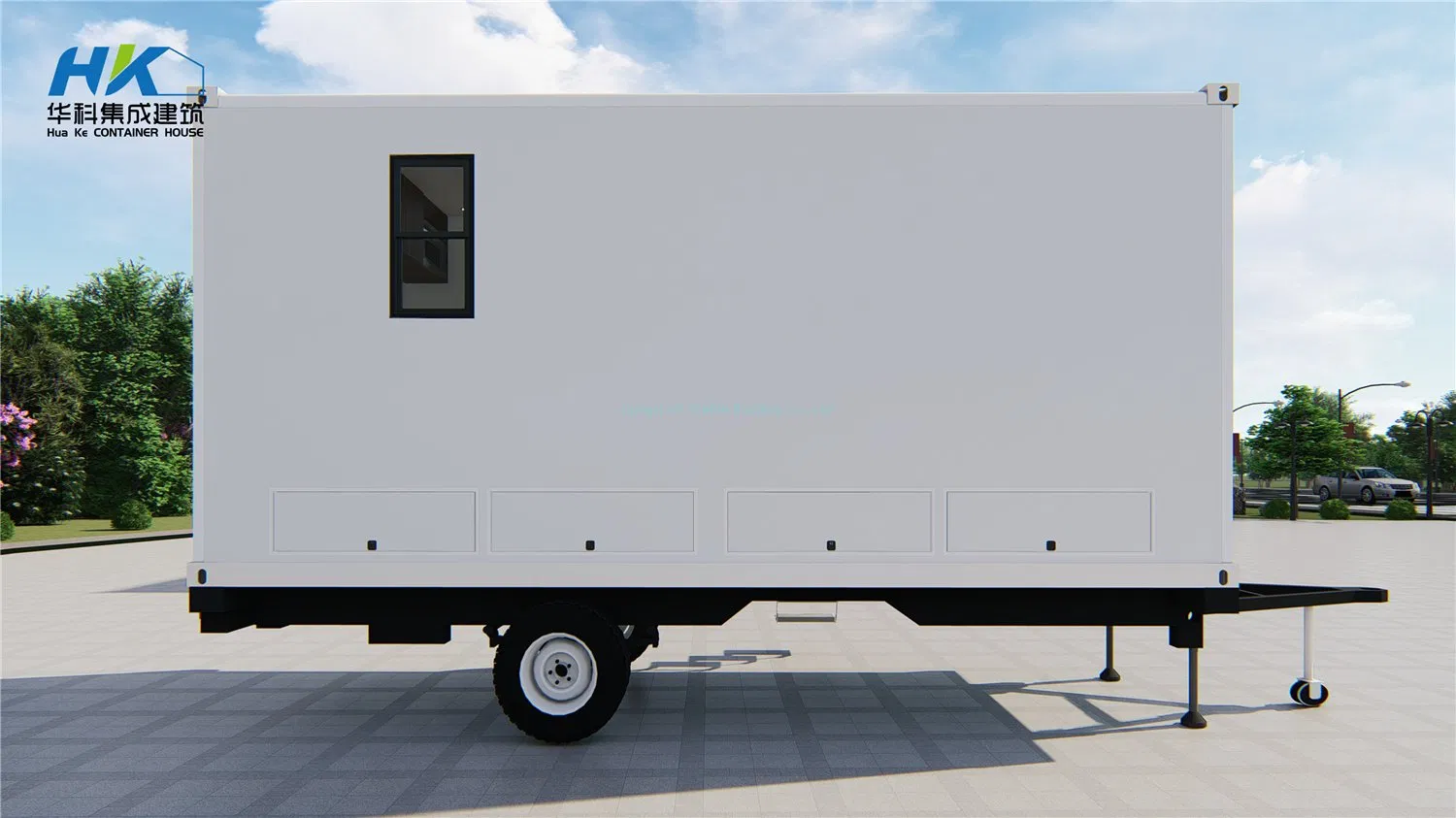 Smart Prefab Prefabricated Fiberglass Caravan Trailer House.