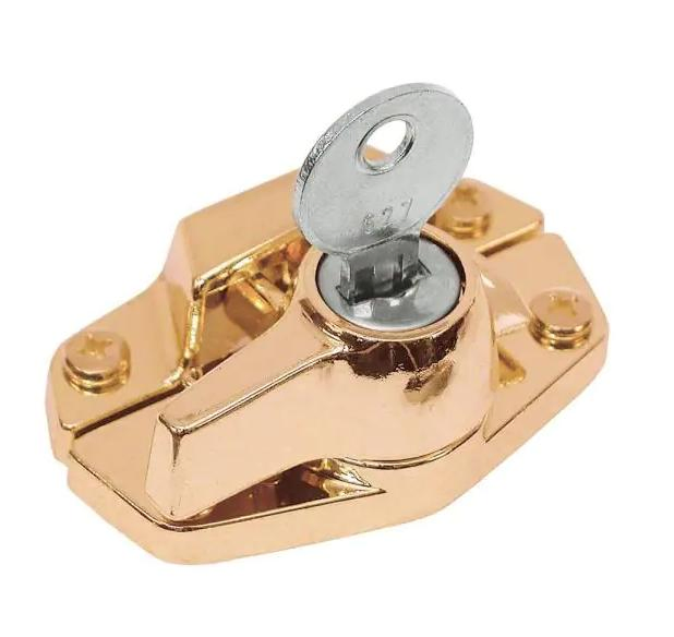 Brass Cast Metal Keyed Window Lock