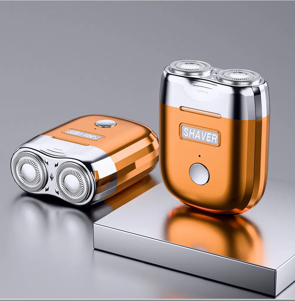 Electric Shaver Mini Magnetic Dual Head 2 Speed USB Charging Portable Men's Electric Shaver