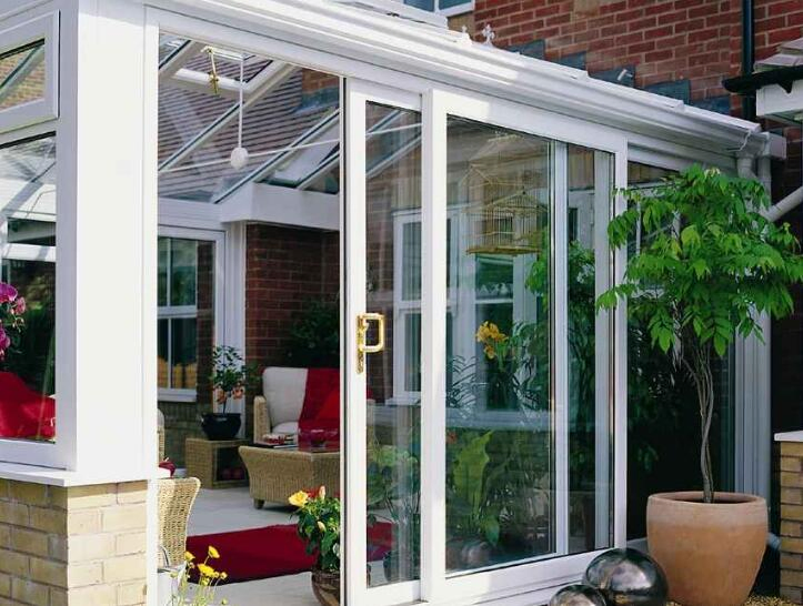 Low E Glass Aluminum Double Glazing Sliding Door