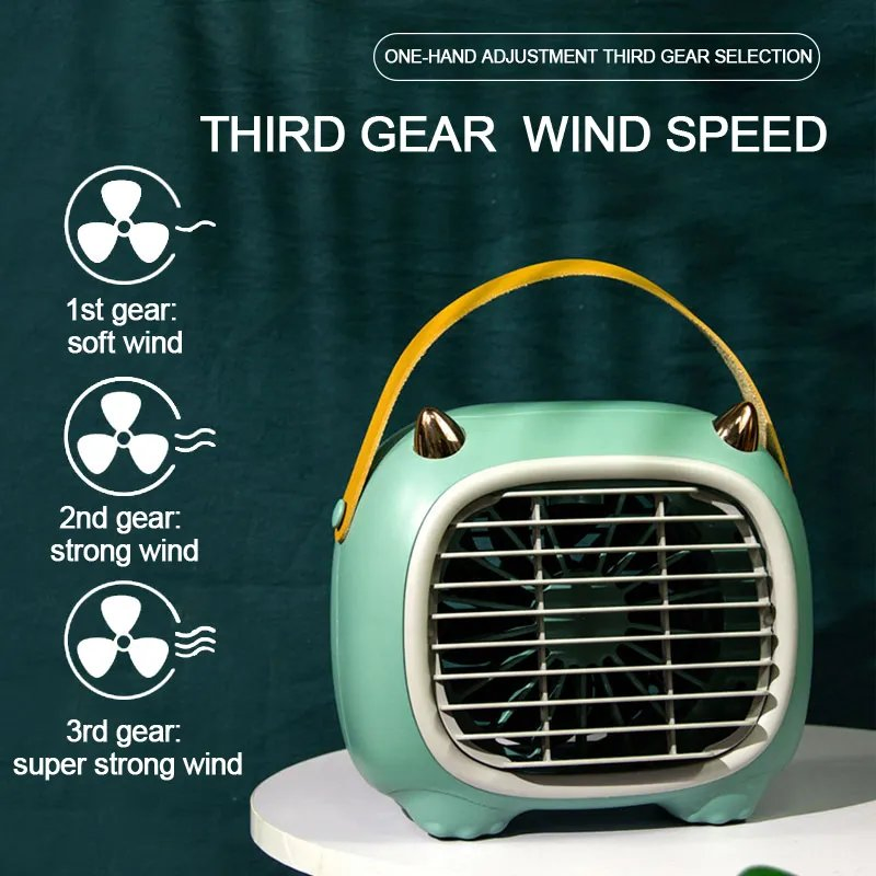 Spray Fan Convenient Rechargeable Strong Wind Dormitory Bed Office Cooler Humidifier Fan