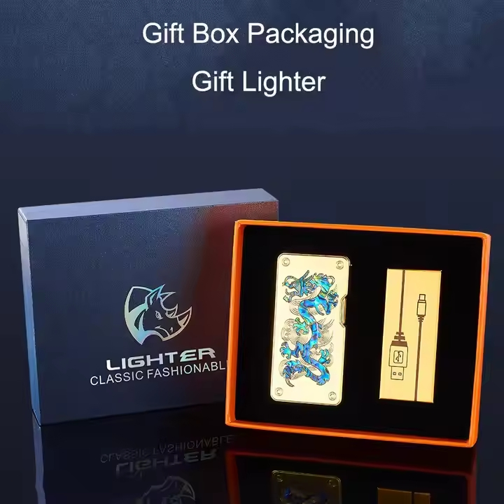 Cigar Color Shell Customized Voice Control Gravity Sensor Lift Metal Lighter