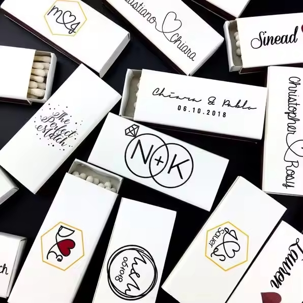 High Quality Custom Logo Matchbox Set with Wooden Safety Matches