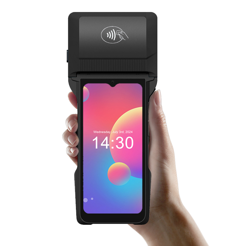 POS-T6 Ocom Handheld Android POS Terminal with Thermal Label and Receipt Printer