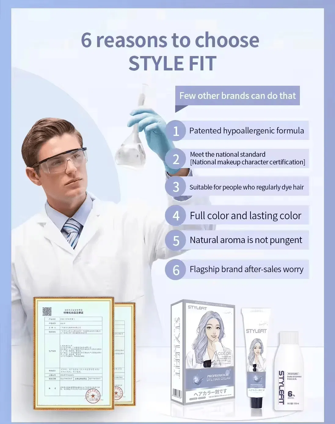 Customized Hair Products Natural Excellent Quality Hair Dye