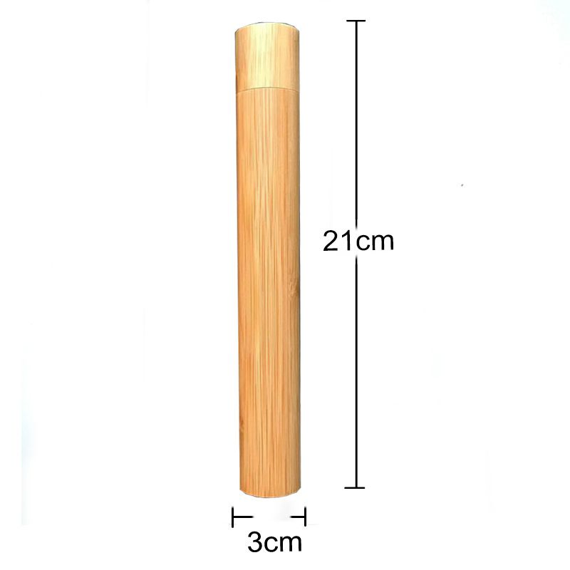 100% Natural Bamboo Toothbrush Travel Case