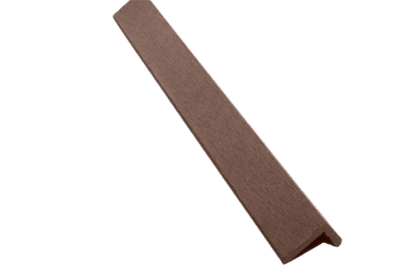 Ocox 55*68mm/48*30mm Wood Plastic Composite Outdoor WPC Flooring Corner Decking Edge Covering Accessories Decorative Stirp Flat Tile L Trim Corner