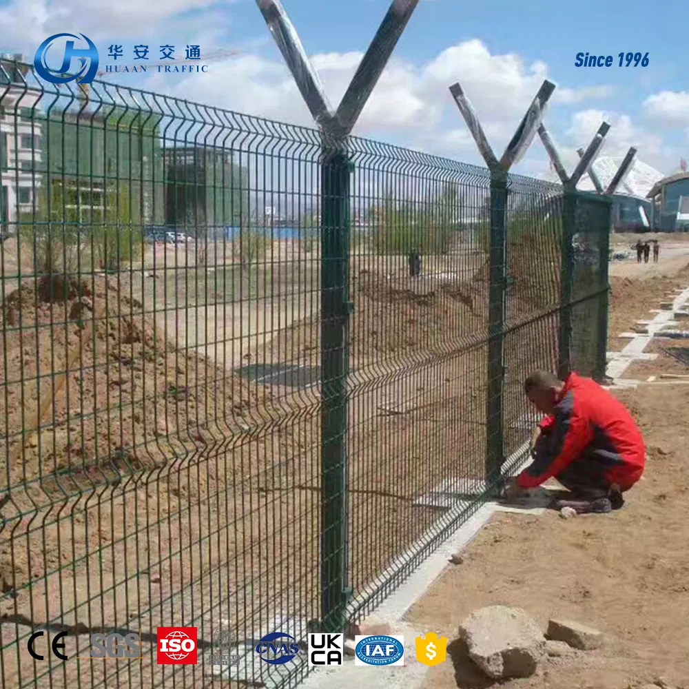 Wholesale 358 Fence Steel Wire Mesh Bridge Anti-Climb Guarding Dense Fence Airport Prison Security Welding Processing Included