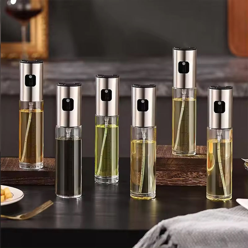Kitchen Home Spray Oil Sprayer Air Fryer Misting Spray Bottle Glass Leak Proof Oil Can Bottles Pot