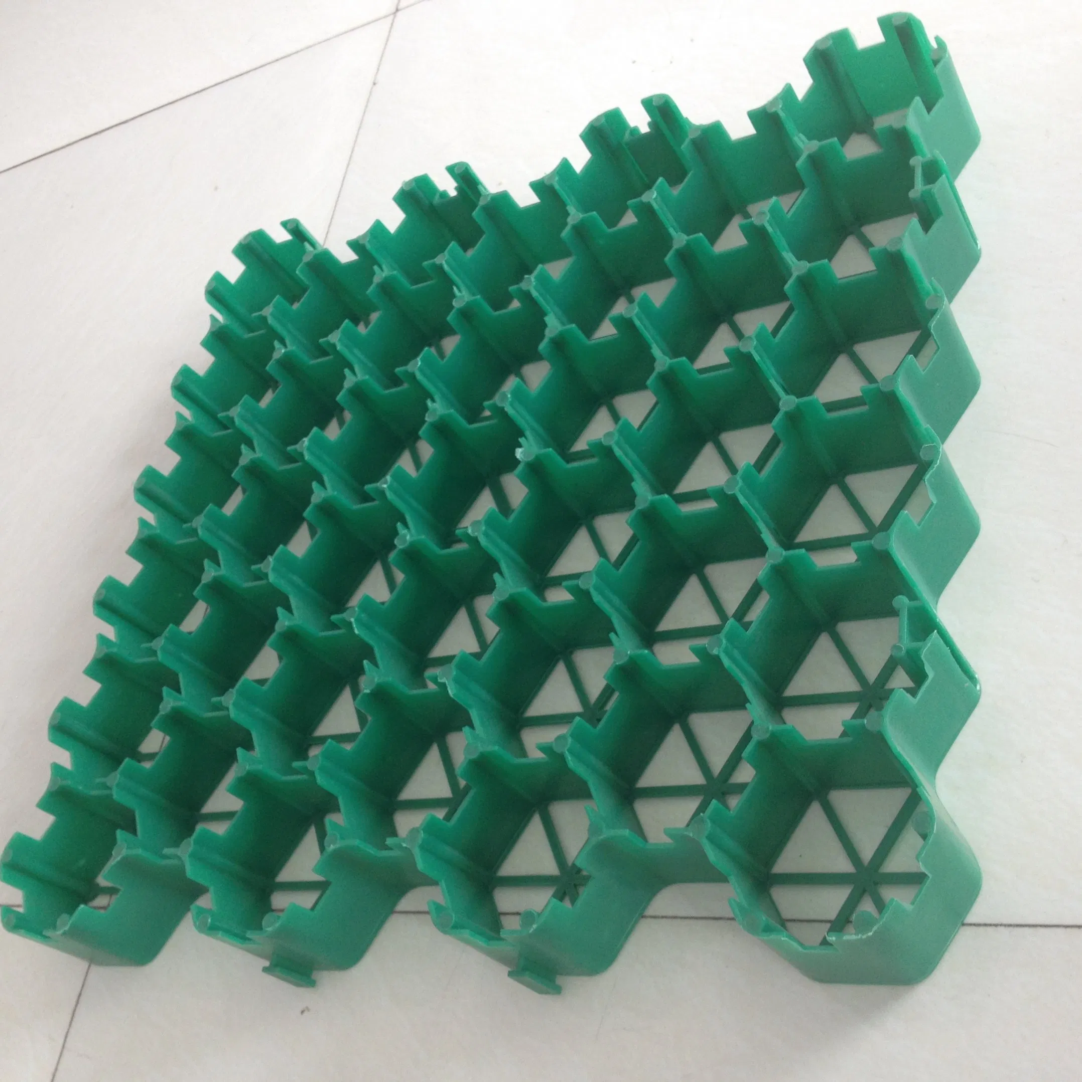 Black/Green Plastic Grass Paver Used in Parking Lot