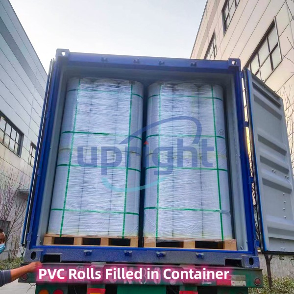 Upright 200 Micron Rigid Transparent PVC Sheet for Thermoforming and Vacummforming